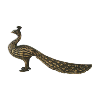 Brass peacock