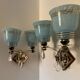 Art Deco mirror glass wall lights
