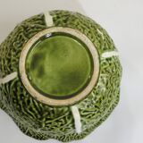 Vintage Cabbage-Shaped Tureen (Majolica/Barbotine)
