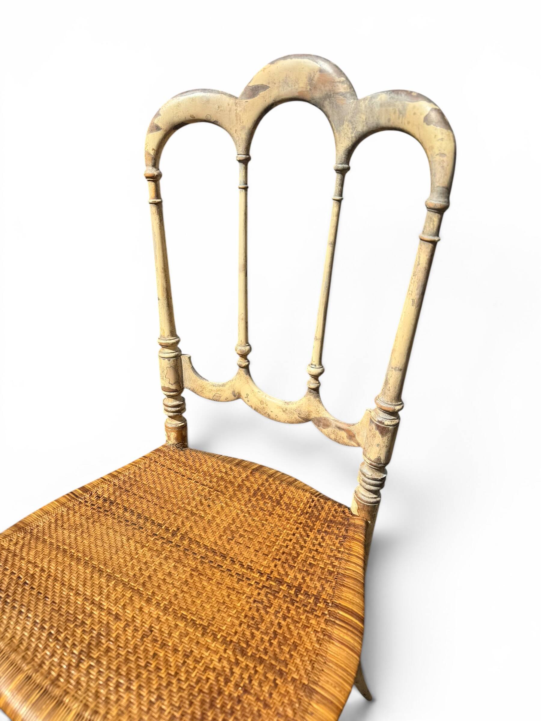 Italian Chiavari chair with patina – Rocca – 1960s