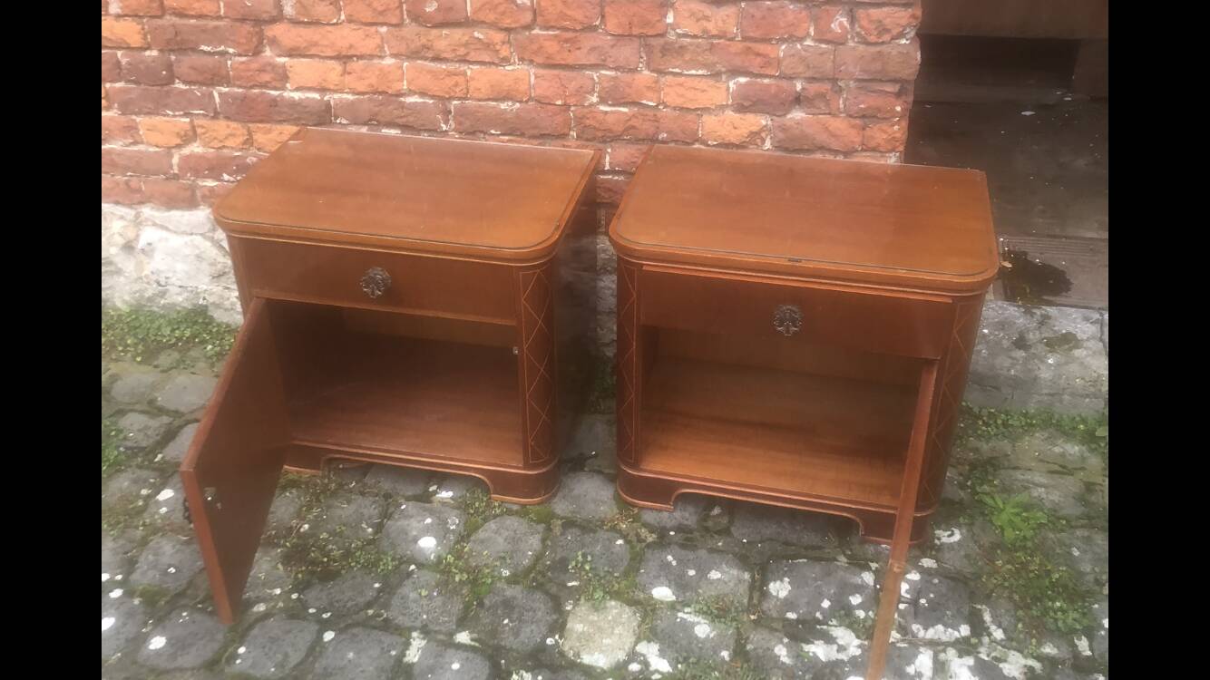 Pair of Art Deco bedside tables