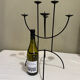 Sculptural chandelier in wrought iron