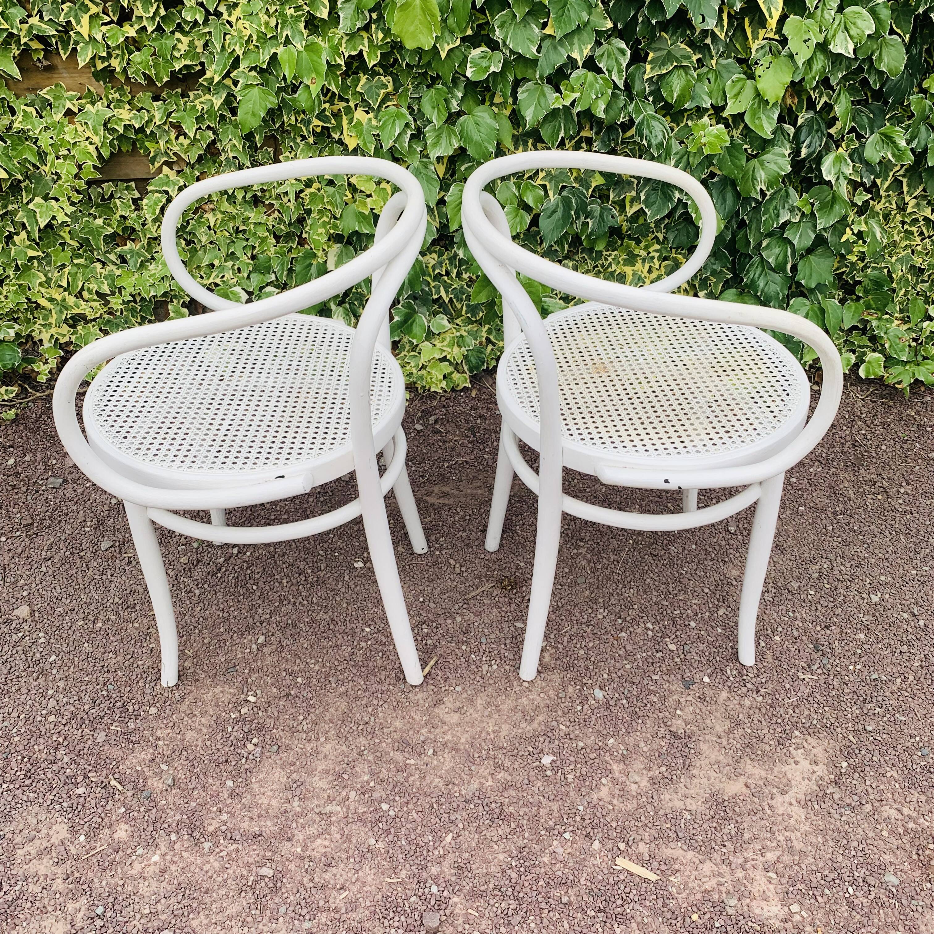 Antique pair of Italian Salvatore Leone chairs
