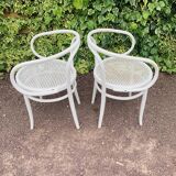Antique pair of Italian Salvatore Leone chairs