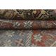 1970s Vintage Turkish Oushak Handmade Wool Cotton Red Area Rug 92x195