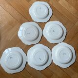 Blue flowered ironstone deep plates from Saxony