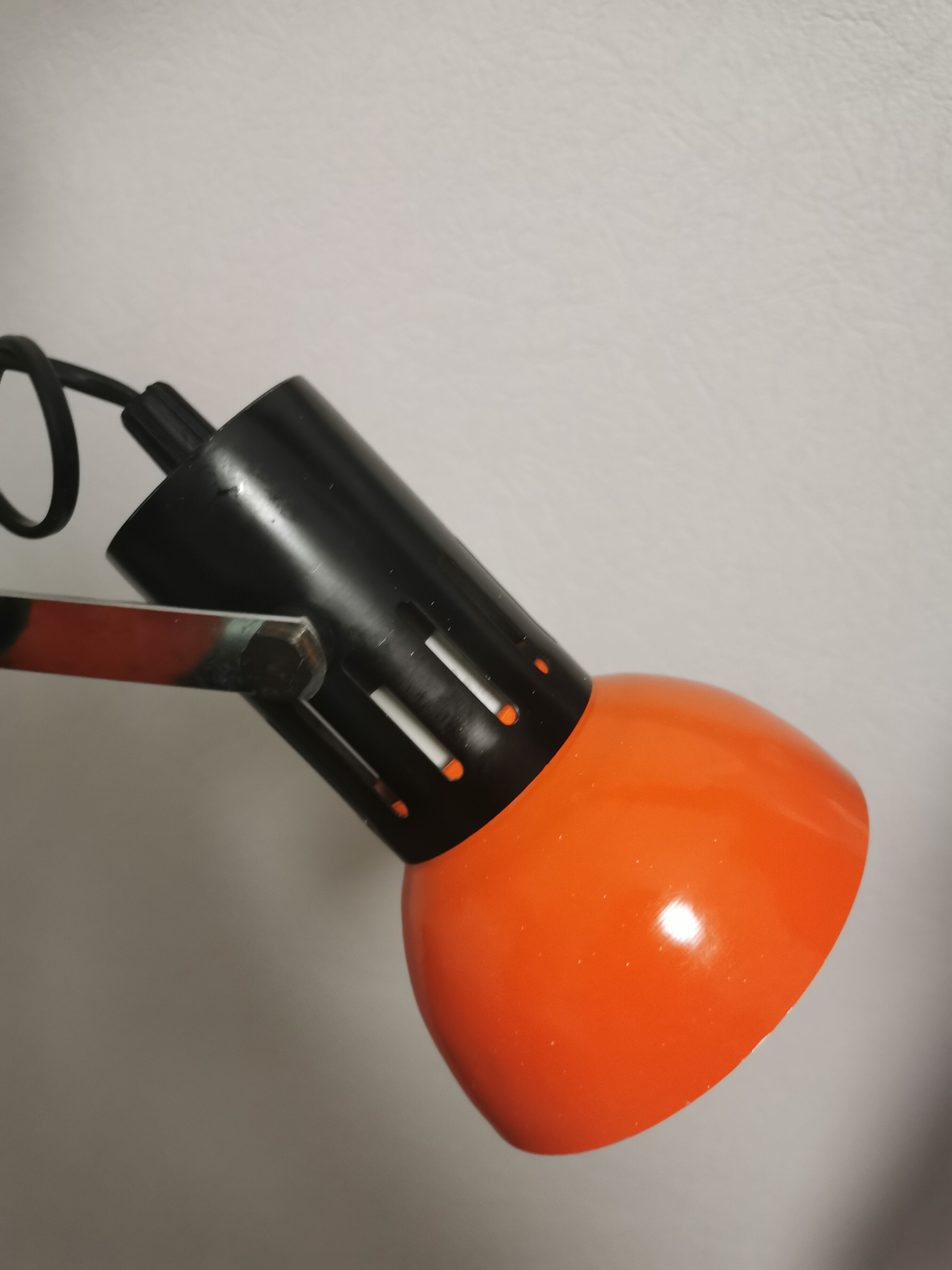 Hanging lamp 3 orientable spots, Aluminor France, 1970