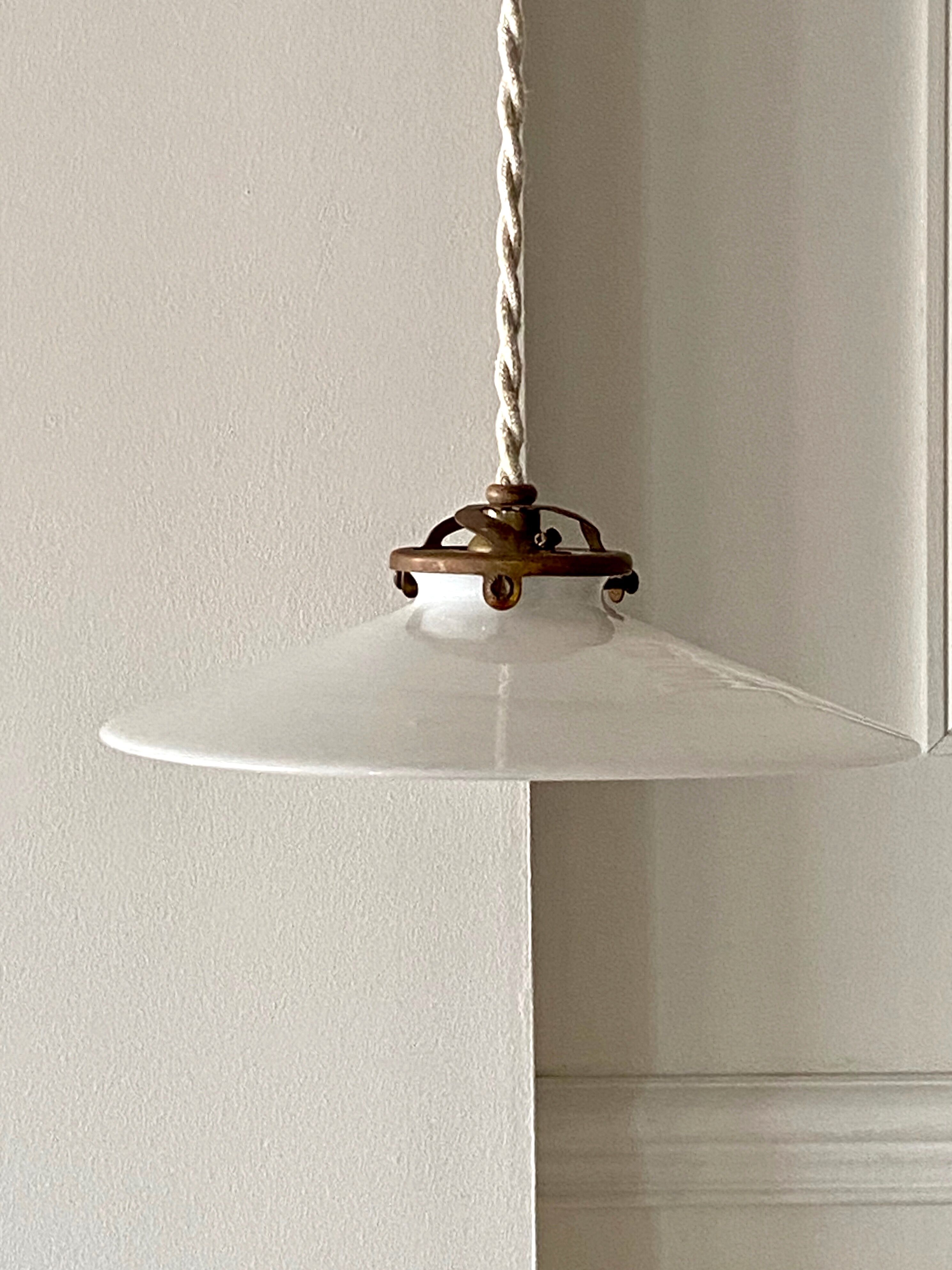 Opaline pendant light