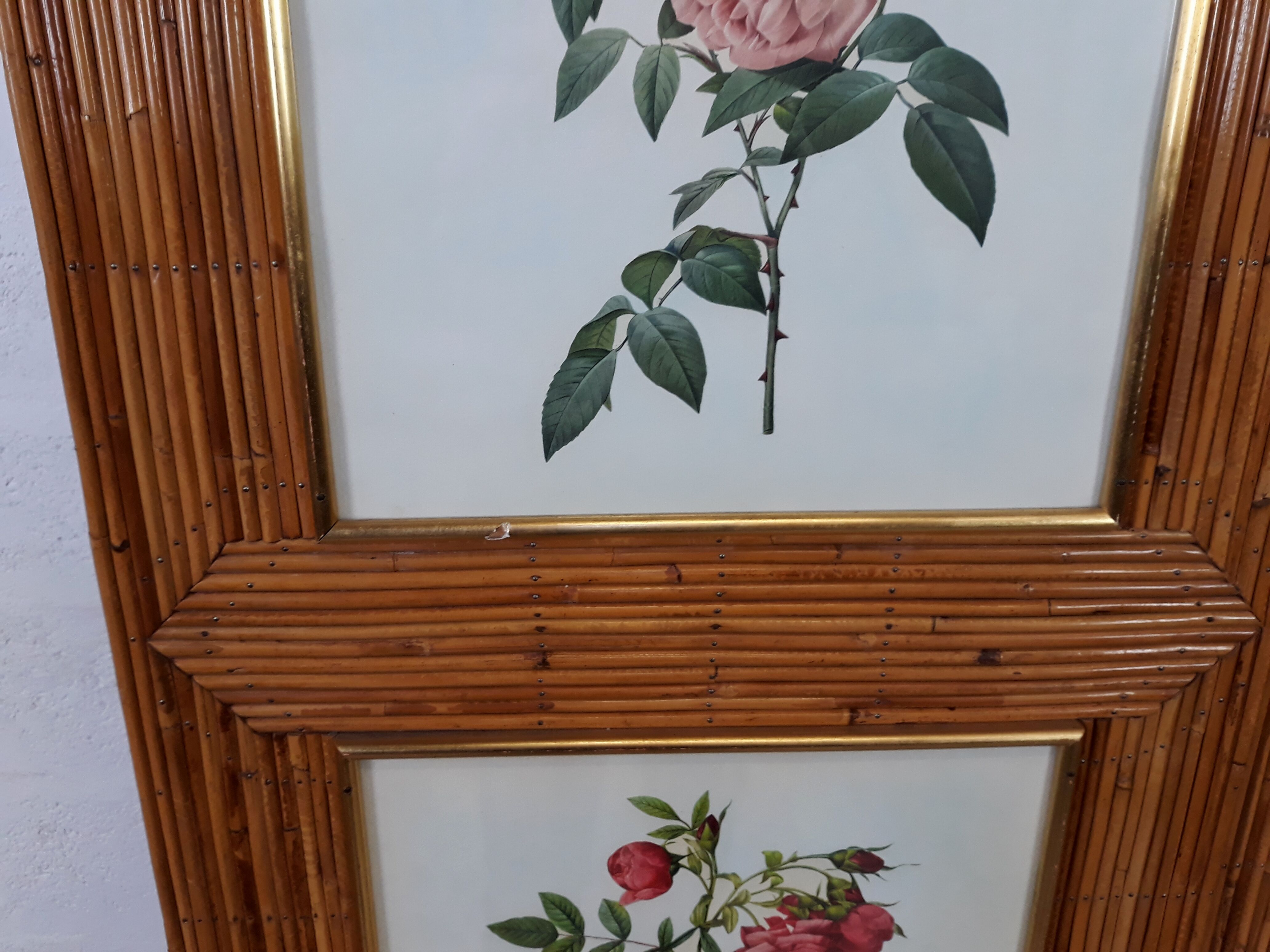 Armoire vintage en rotin