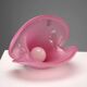 Vintage Murano glass shell from Formia, Italy, 1970s.