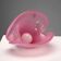 Vintage Murano glass shell from Formia, Italy, 1970s.