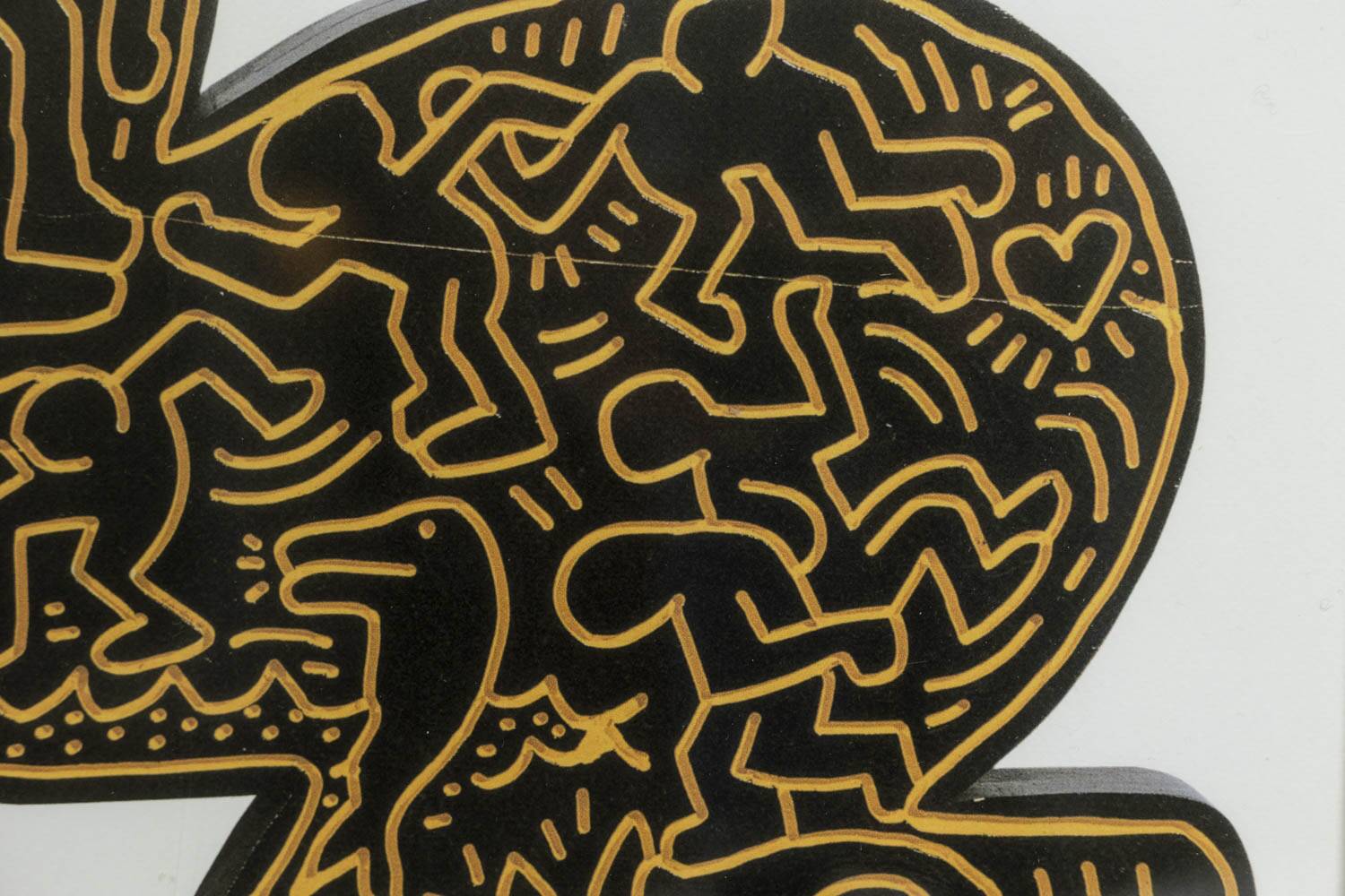 Keith Haring. Numbered colour silkscreen. 1990s.