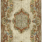 Anatolian rug 1970s 180 cm x 292 cm Brown Carpet