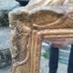 Antique Louis XVI style gilded wood mirror