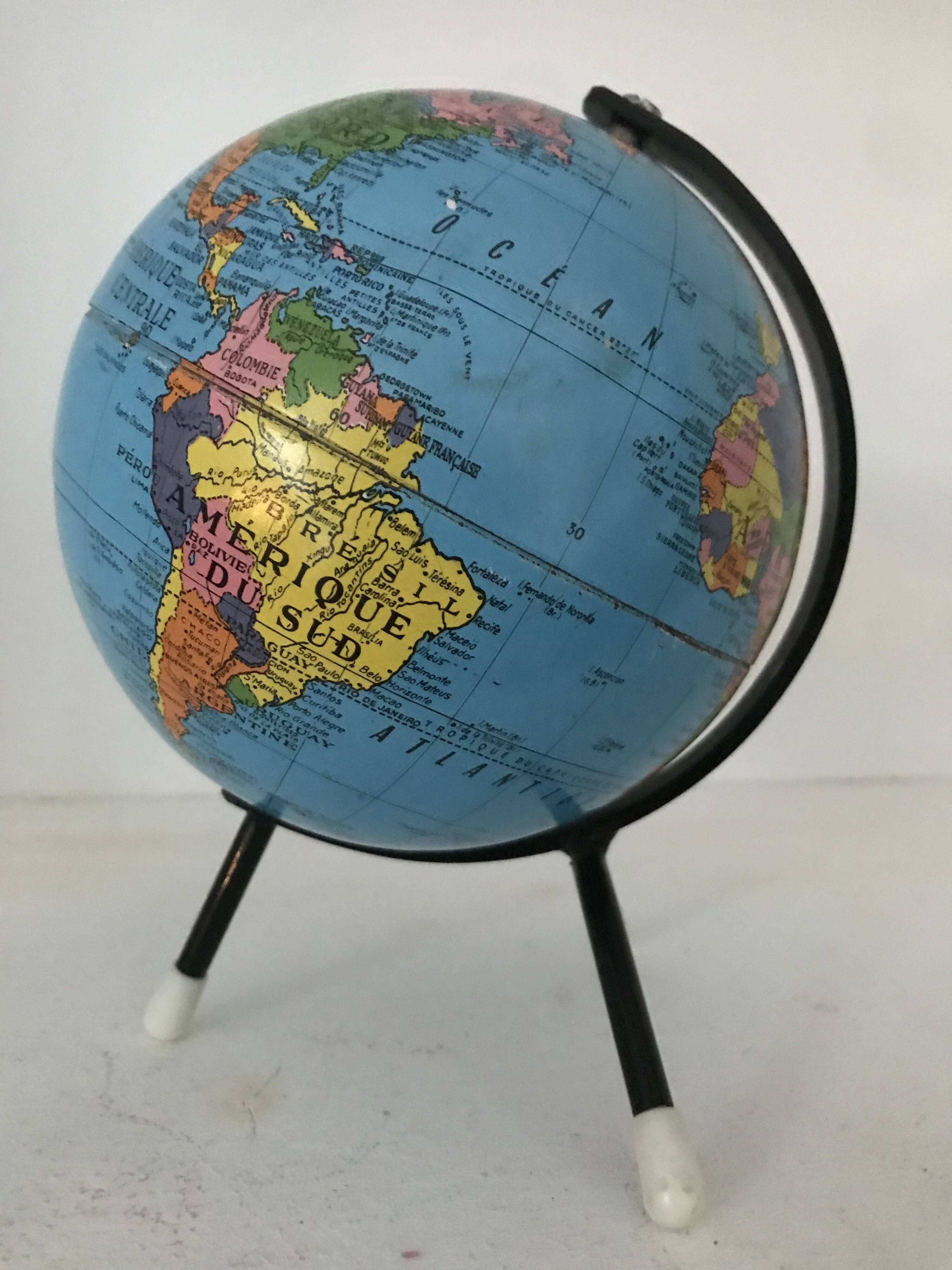 Small vintage globe 1960s