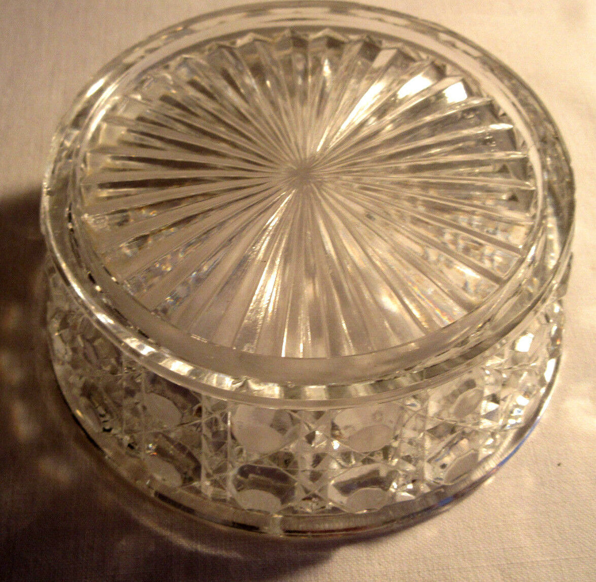 Small Baccarat Cup, Pierreries model - silver metal lid