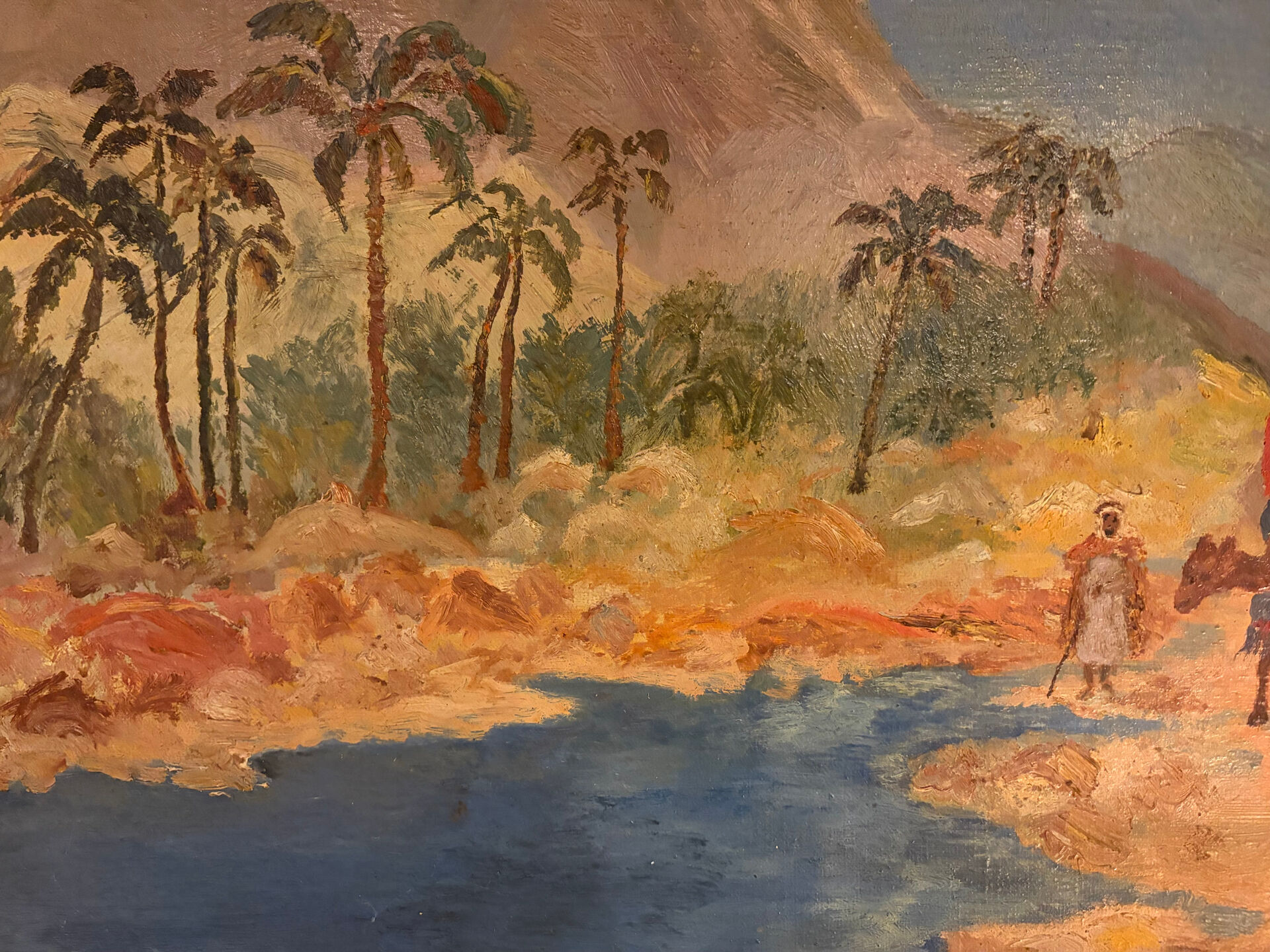 Oriental painting 1949 R.Pécoux Oasis