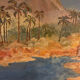 Oriental painting 1949 R.Pécoux Oasis