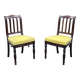 Pair of French mahogany chairs late 19th century