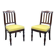 Pair of French mahogany chairs late 19th century