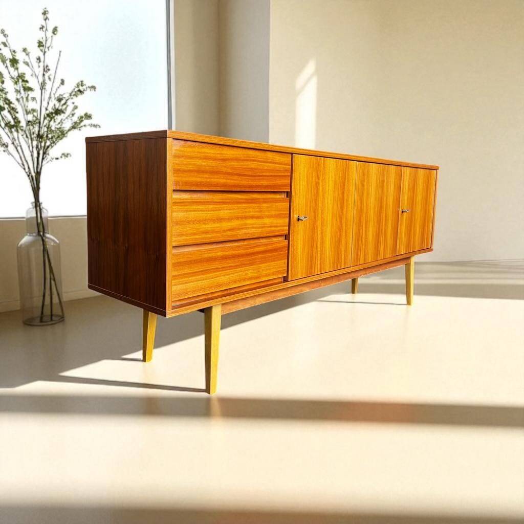 Buffet scandinave vintage en bois / commode / buffet