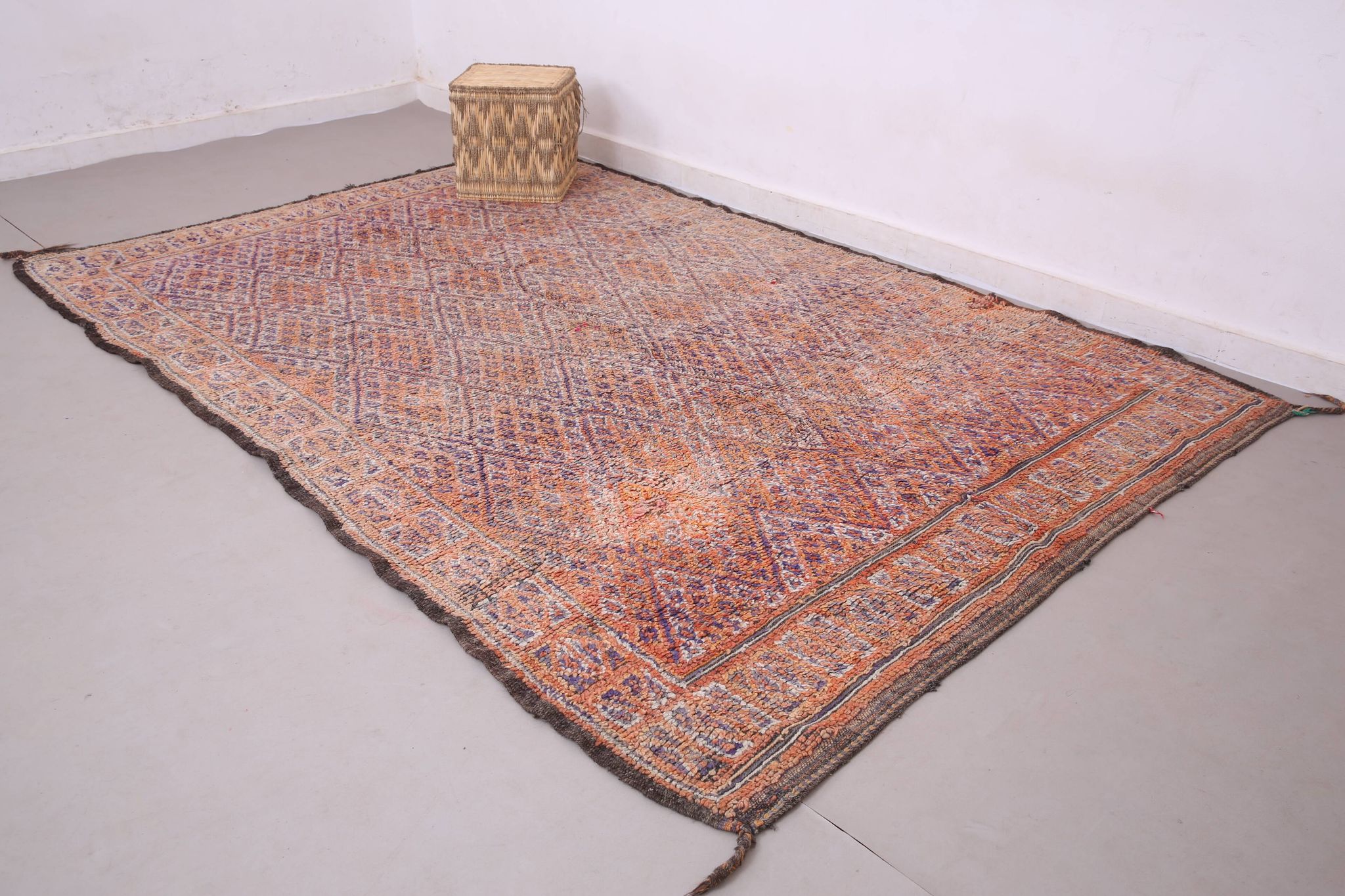 Vintage Beni Mguild Rug 201 x 301 cm - Berber Wool Rug - Handmade Boho Rug