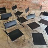 Set of 8 vintage design chairs by Giandomenico Belotti for Alias