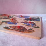 Wooden puzzle -- the dinausares