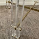Vintage coffee table in lucite and brass 60s-70s