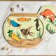 Two-game wooden vintage puzzle
