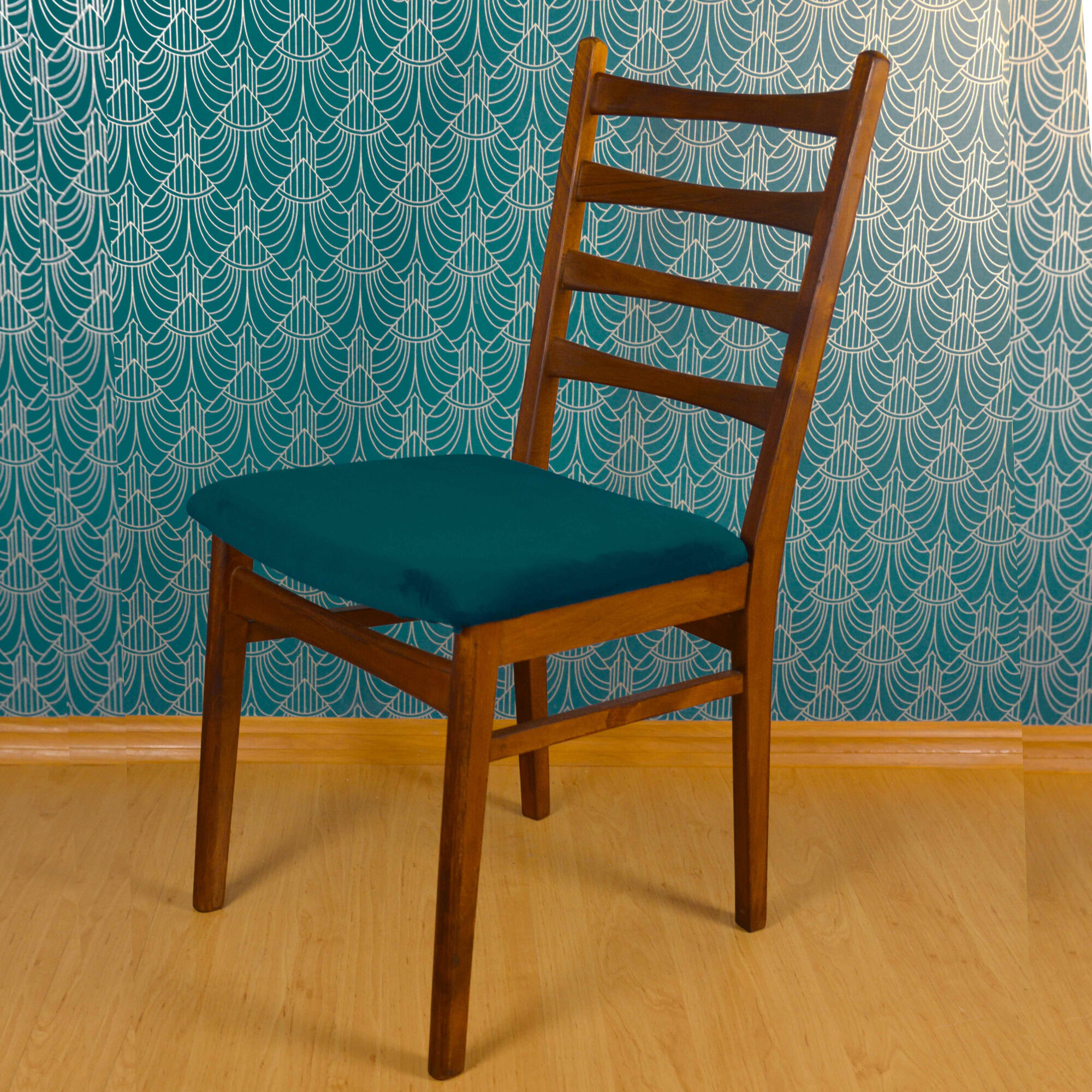 1960s modernist teak chair Lübke, Germany