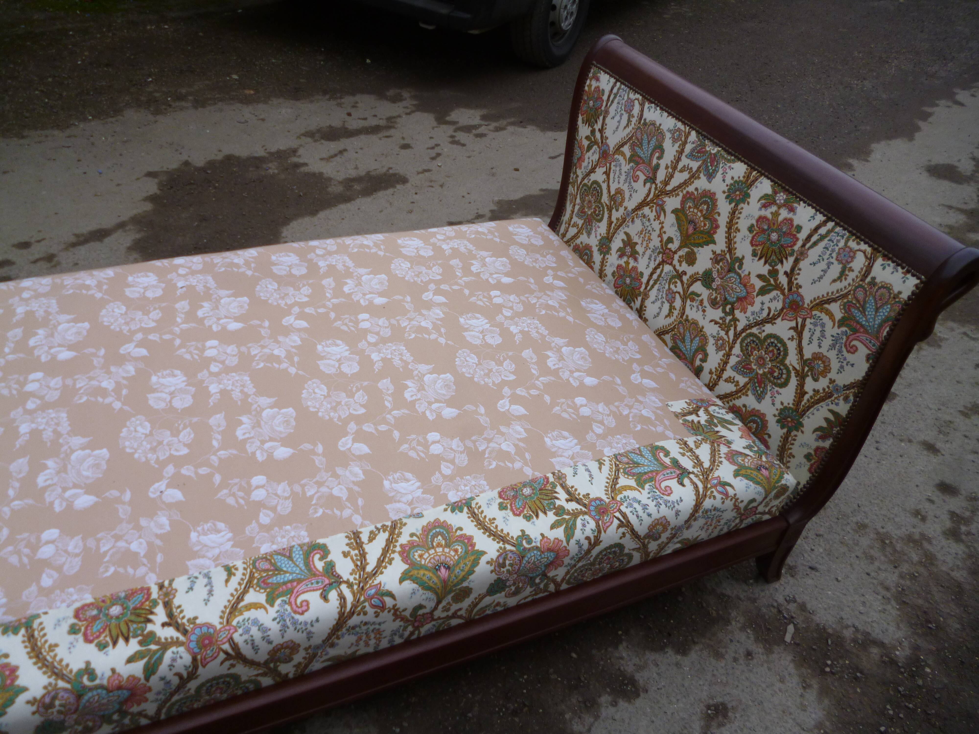 Empire style mahogany daybed