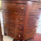 Art Deco work cabinet with 12 drawers in solid wood