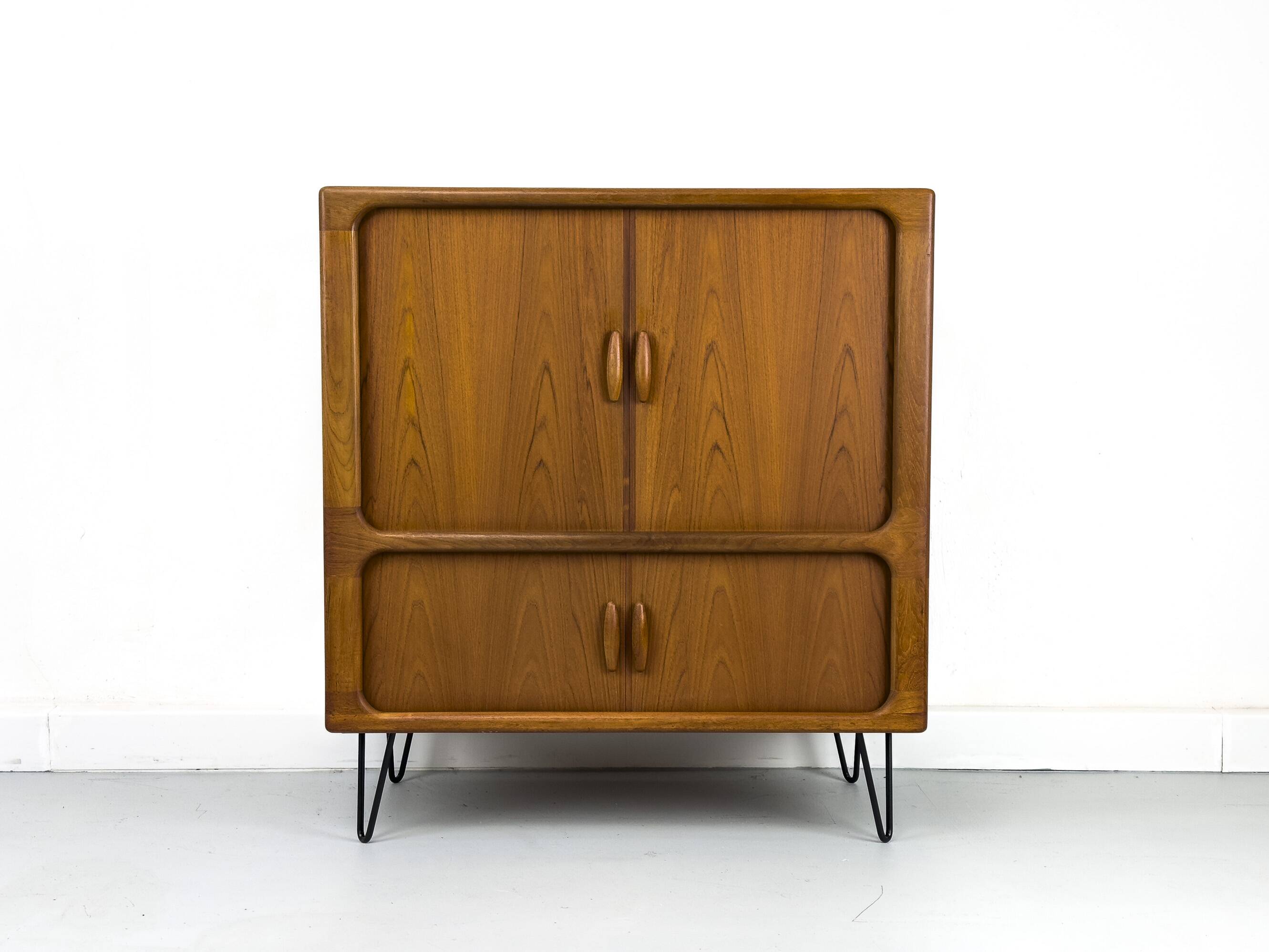 Danish Teak Hi-Fi Sideboard with Tambour Doors from Dyrlund, 1970s