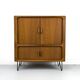 Danish Teak Hi-Fi Sideboard with Tambour Doors from Dyrlund, 1970s