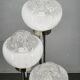 1970s Italian Murano Glass, Chrome and Marble Three-Light Floor Lamp