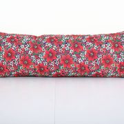 Vintage cotton pillow case made from mid-20th century russian cotton printed textile