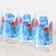 Ensemble de 5 verres à eau décors oiseaux années 70/80, vintage
