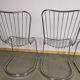 Lot de 4 chaise design en métal chromé années 70