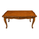 Table de style Louis XV chêne massif à rallonge