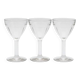 Three Art Deco wine glasses, Café Bistro Illusion