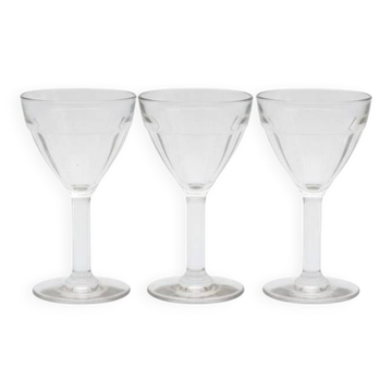 3 verres à vin Art déco
