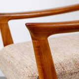 Vintage teak lounge chair by Juul Kristensen, 1960s