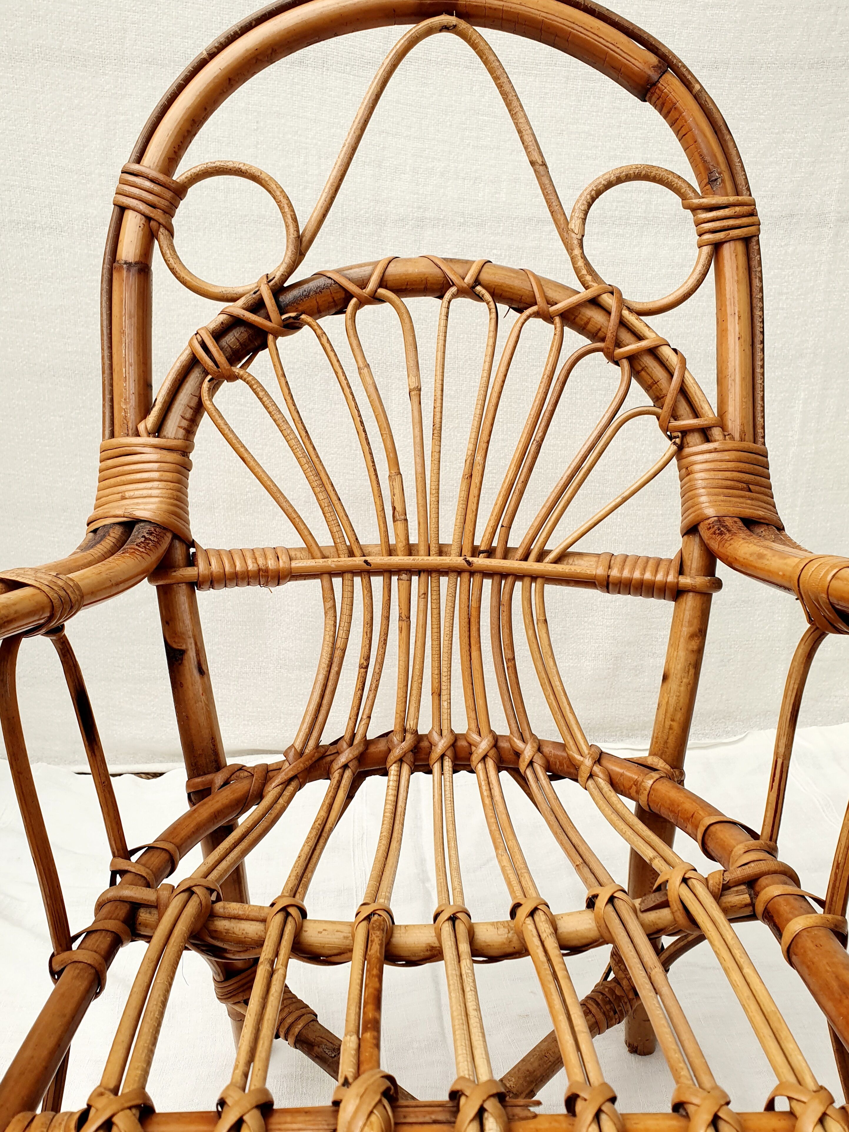 Children's rattan armchair