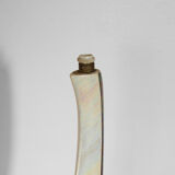 Large Verceram lamp in pearled and irired ceramic