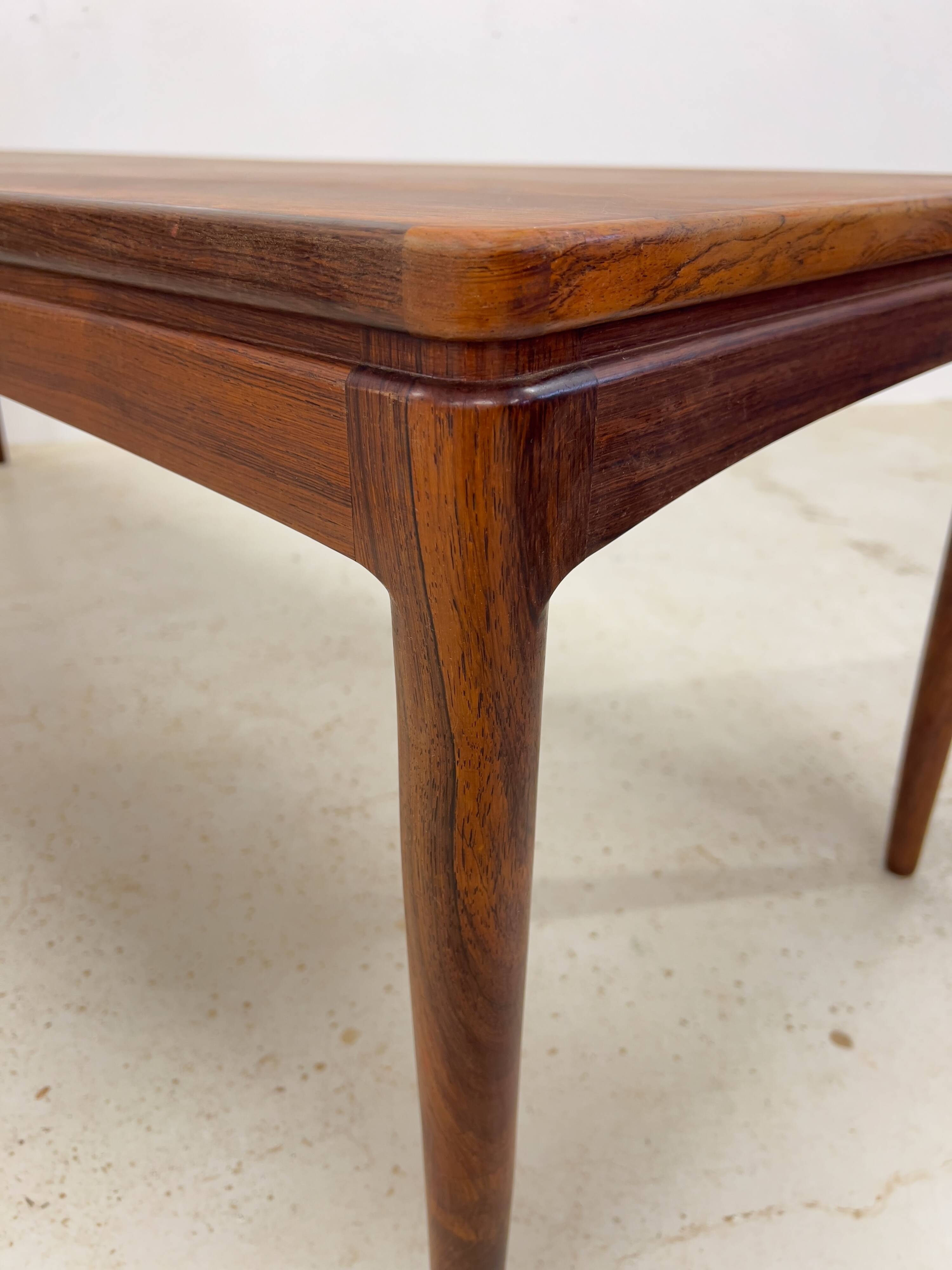 Danish long rosewood coffee table