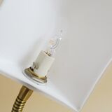 Table lamp by Bankamp Leuchten made of brass and frosted glass