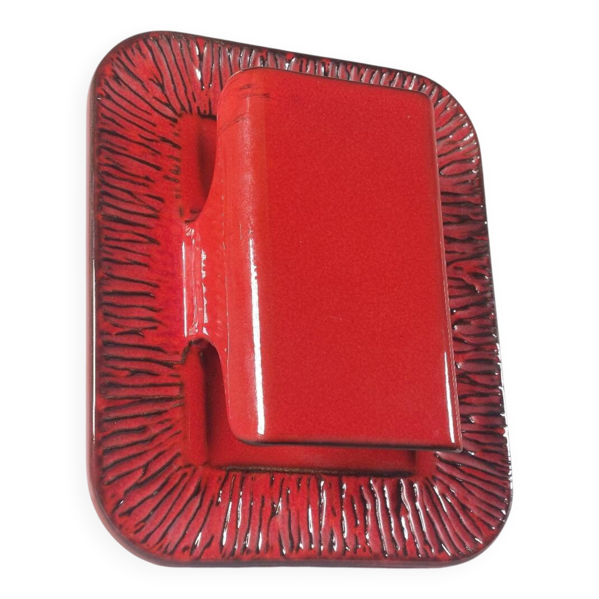 Vintage ceramic wall lamp from the 1970s.