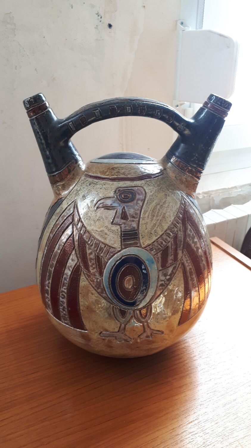 Large Art Deco vase signed Guérin