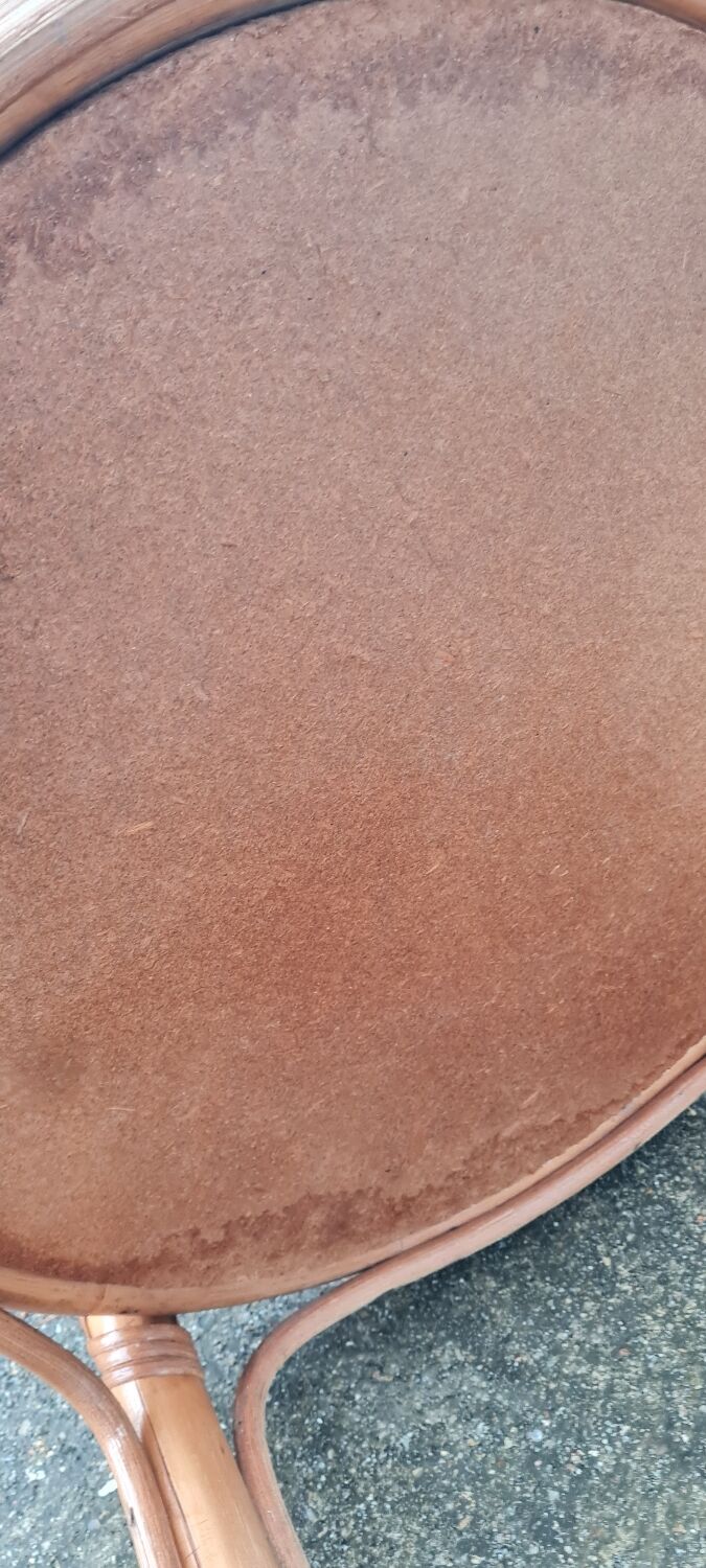 Desserte en rotin 1960